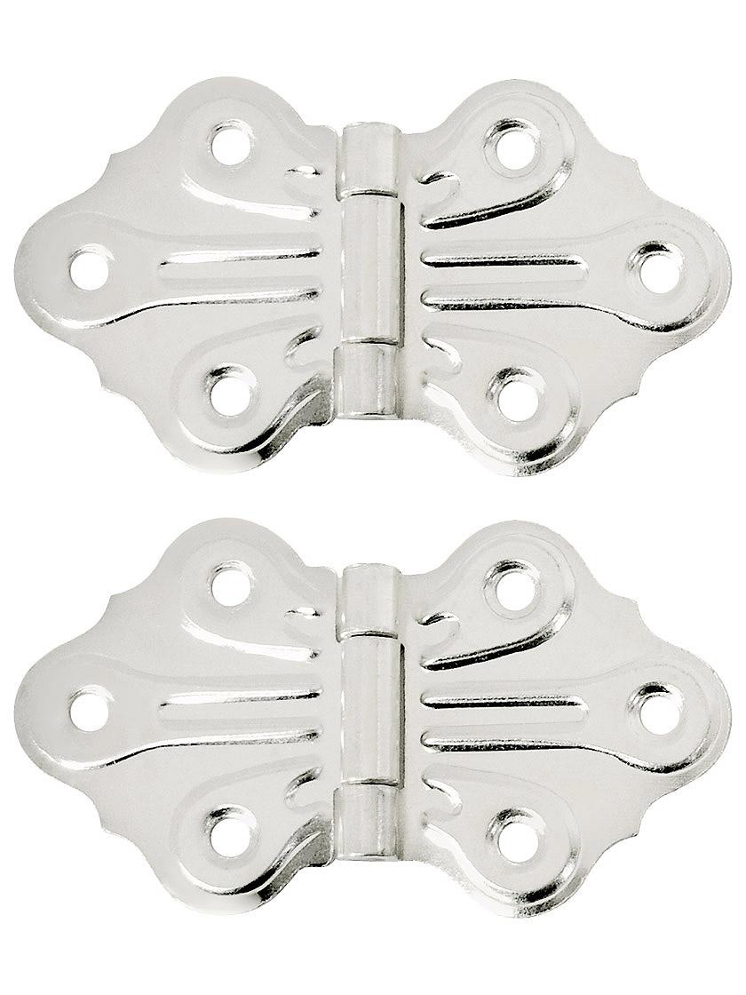 Pair of Butterfly Flush Mount Hinges 1 5/8" H x 2 7/8" W